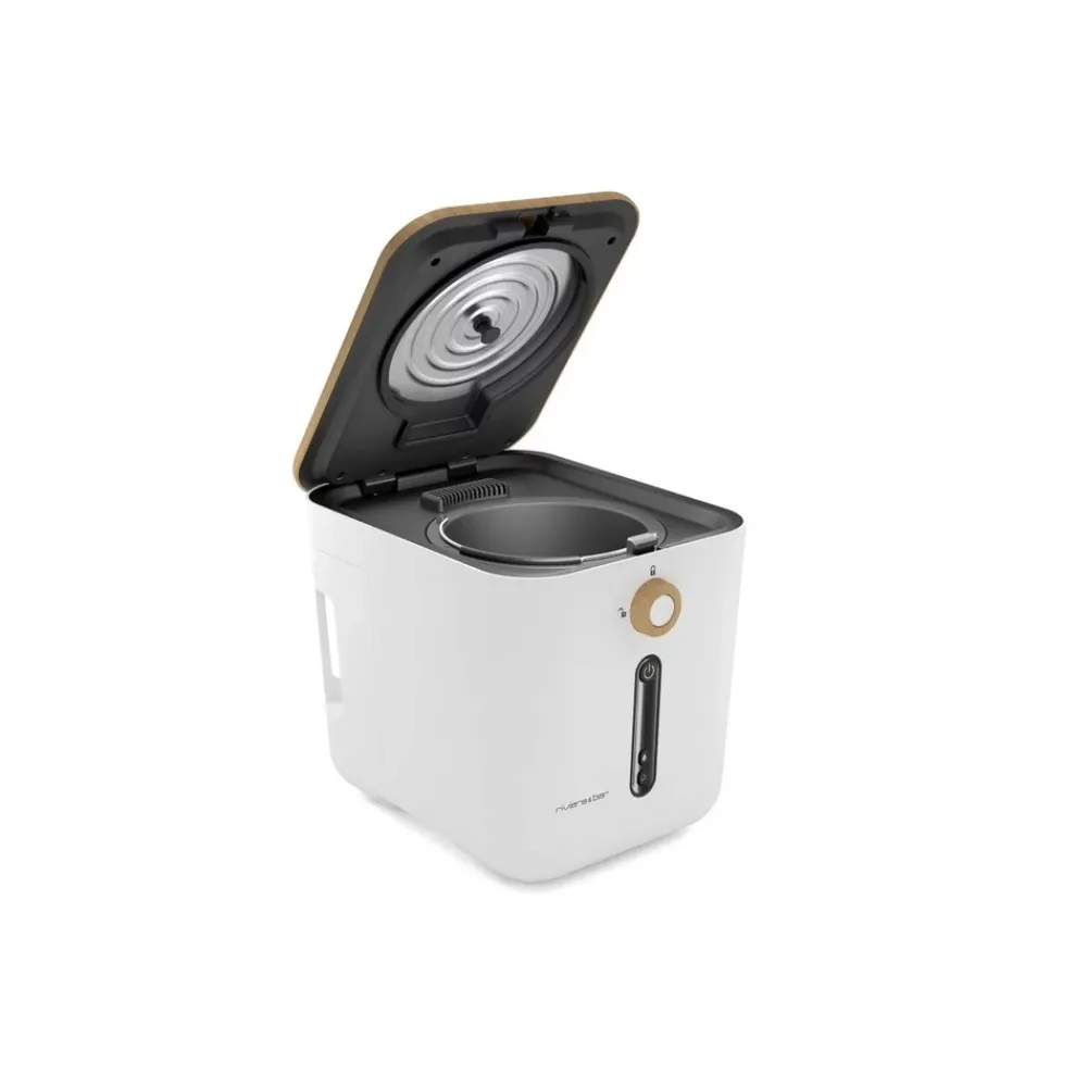NA Entretien De La Maison | Riviera & bar poubelle reducteur de bio dechet 3l blanc - mtd510