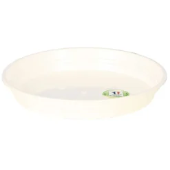 Riviera - Soucoupe ronde en polypropylène 100% recyclable Blanche Ø.35cm Outlet