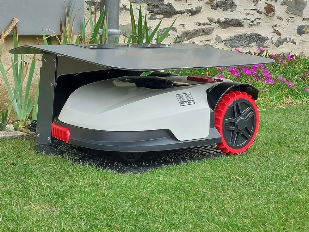 Robot Protect Tondeuses | - Abri robot tondeuse multimarque Side 60 x 70 x 28 cm | Résistant aux intempéries Protection UV | Made in Europe