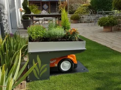 ROBOT PROTECT Tondeuses | - Abri Robot Tondeuse Life Jardinière 2 en 1 multimarque 73,5 x 59 x 40 cm | Résistant aux intempéries Protection UV | Made in Europe