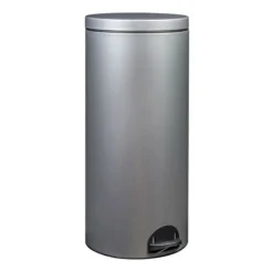 Rossignol Entretien De La Maison | - poubelle à pédale 30l gris métal - 90141