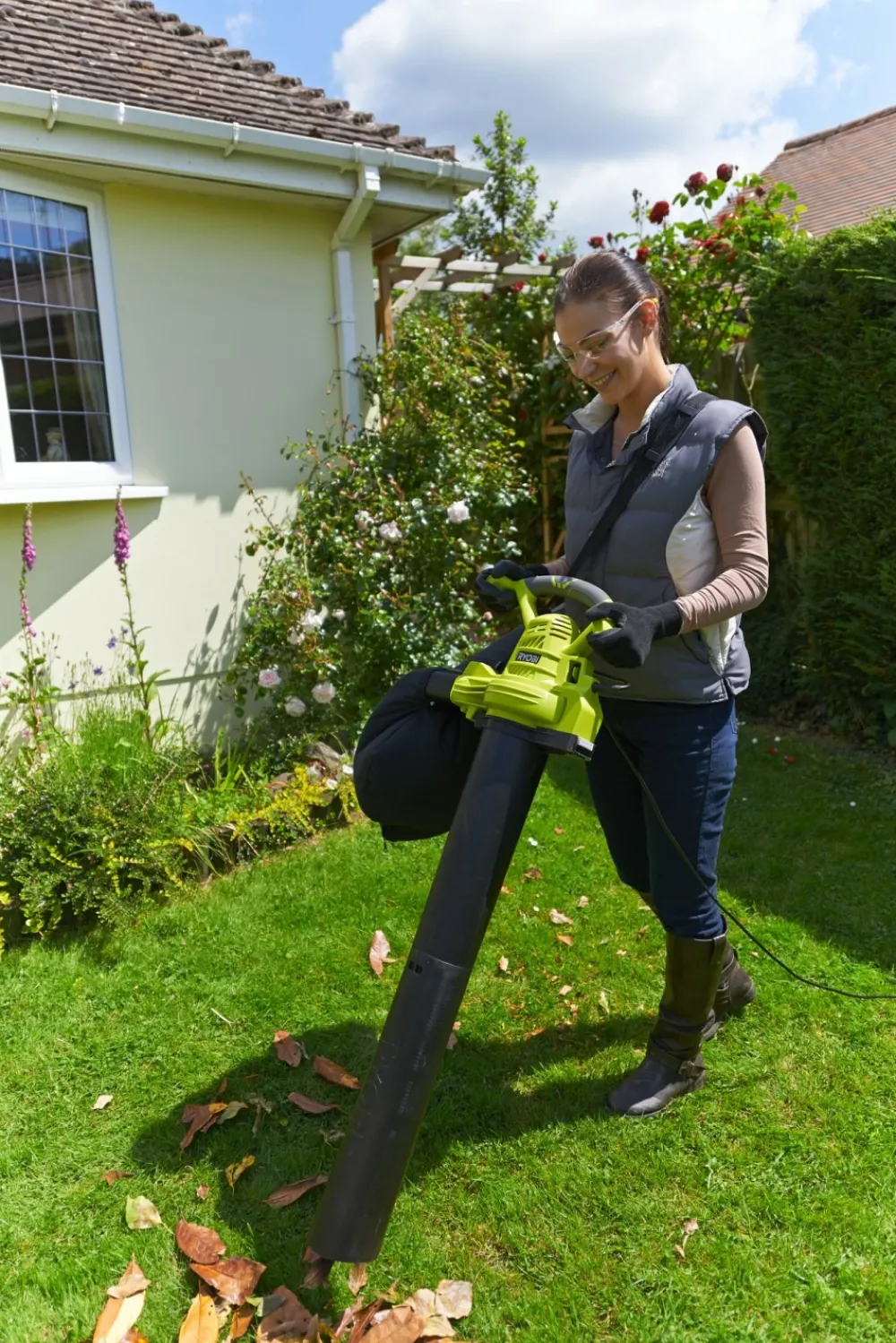 Ryobi Broyeurs, Nettoyeurs Et Souffleurs | - Aspirateur souffleur broyeur électrique rbv3000csv, 3000 w