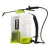 Ryobi Traitement Et Pulvérisation | - Pulvérisateur a dos 18 v - - jusqu'a 6,2 bars - débit 1 l/min a 1,8 l/min - réservoir 15 l