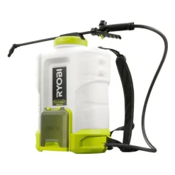 Ryobi Traitement Et Pulvérisation | - Pulvérisateur a dos 18 v - - jusqu'a 6,2 bars - débit 1 l/min a 1,8 l/min - réservoir 15 l