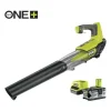 Ryobi Broyeurs, Nettoyeurs Et Souffleurs | - Souffleur 18v turbo jet - vitesse max. Soufflerie 160 km/h - 1 batterie lithium+ 18v 4,0 ah et 1 chargeur rapide 2,0 a