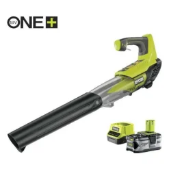 Ryobi Broyeurs, Nettoyeurs Et Souffleurs | - Souffleur 18v turbo jet - vitesse max. Soufflerie 160 km/h - 1 batterie lithium+ 18v 4,0 ah et 1 chargeur rapide 2,0 a
