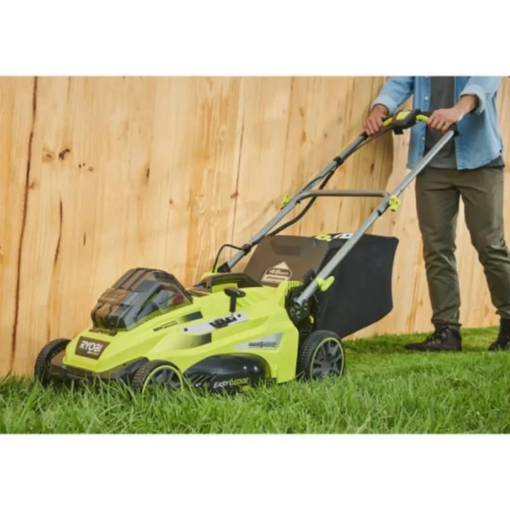 Ryobi - Tondeuse a gazon - 36v maxpower power assist™ brushless - ø coupe 46 cm - ramassage/mulching + batterie 5 ah & charg. - rl