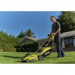 Ryobi Tondeuses | - Tondeuse a gazon - 1800 w - ø coupe 40 cm - ramassage et mulching - double poignée vertebrae™ - rlm18e40h