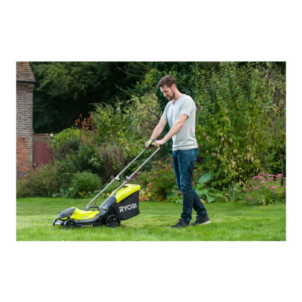 Ryobi - Tondeuse poussée - olm1833b - 18v one+ - coupe 33 cm - sans batterie ni chargeur Online