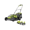 Ryobi - Tondeuse poussée 18v one+ - 2 batteries 4.0ah - chargeur - ry18lm37a-240 Clearance