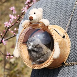 NA Sac de voyage semi-circulaire pour écureuil, chinchilla, hamster, lapin in, cochon d'inde - mcboson Clearance