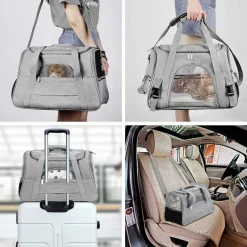 NA Paniers, Transports Et Chatières | Sac à dos de chat portable et respirant pour sorties noir petit downypaws