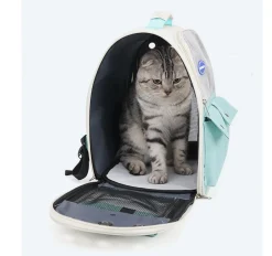 NA Sac à dos pour chat mcboson blanc, pratique anti-griffes, bonne ventilation New
