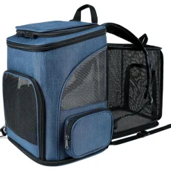 NA Sac à dos pour chat mcboson bleu - extensible, grande capacité, pliable Best