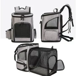 NA Sac à dos pour chat mcboson gris - extensible, grande capacité, pliable Sale