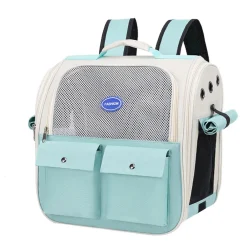 NA Sac à dos pour chat mcboson vert, anti-griffes pratique, bonne ventilation