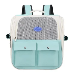 NA Sac à dos pour chat mcboson vert, anti-griffes pratique, bonne ventilation