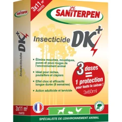 Saniterpen Hygiène Et Soins | - Insecticide DK+ concentré : 3x60ml