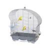 Savic Cages, Volières Et Accessoires | - cage petit oiseau Ellipse 50 argent/gris 70x38x75cm