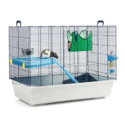 Savic - Cage rat/furet Freddy 2 bleu marine/gris 80x50x63cm Best