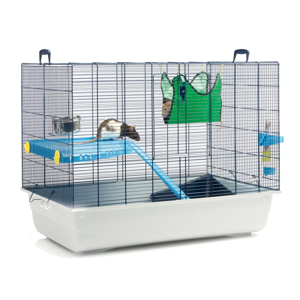 Savic - Cage rat/furet Freddy 2 bleu marine/gris 80x50x63cm Best