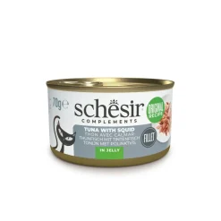 Schesir - Gelee thon/calamars chat 70 g Clearance