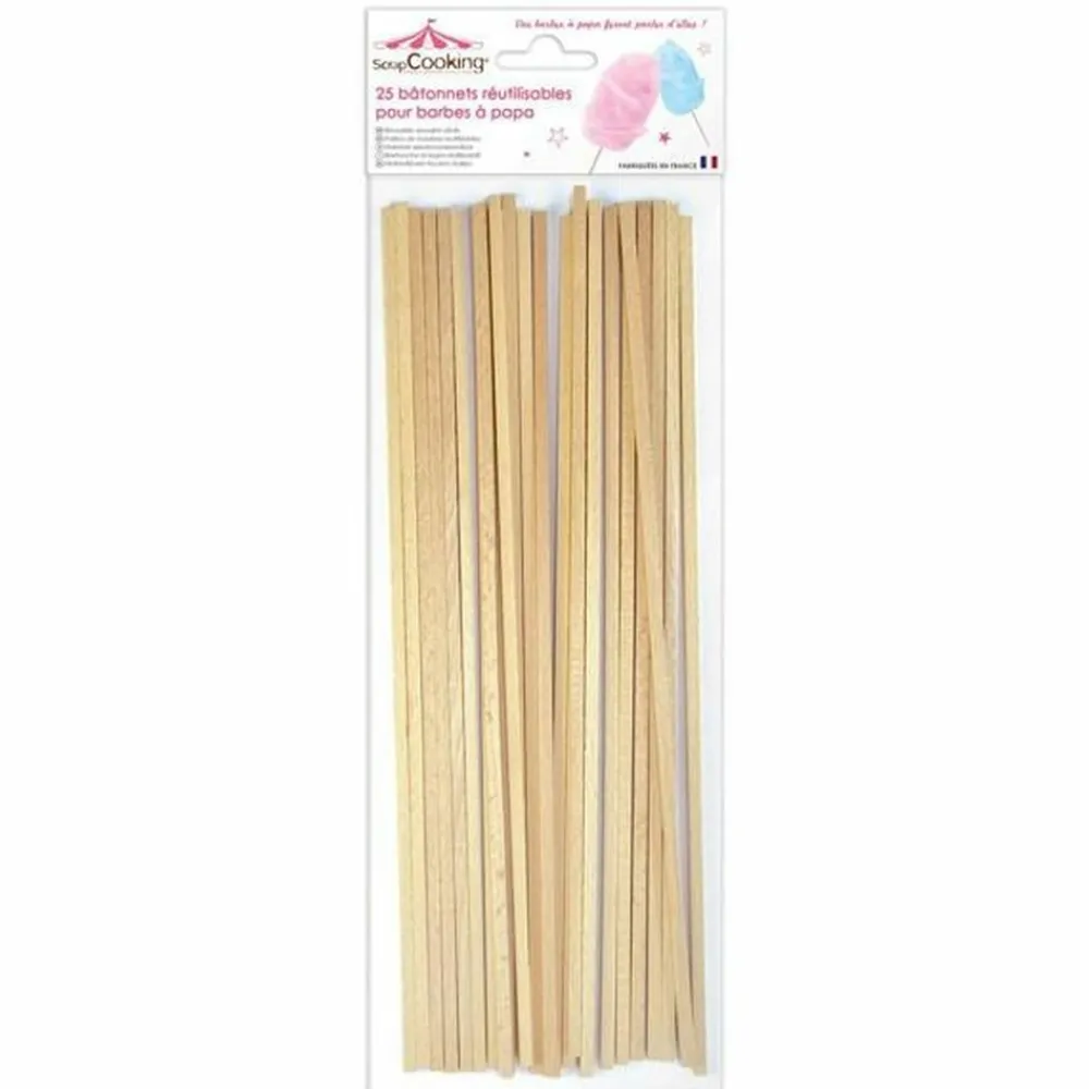 Scrapcooking - 100 bâtonnets pour barbe à papa Clearance