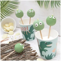 Scrapcooking - 8 gobelets cartonnés 25 cl - dino Hot