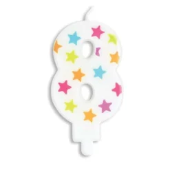 Scrapcooking Party - Bougie d'anniversaire chiffre 8 Sale