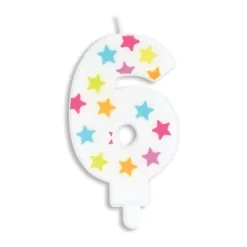 Scrapcooking Party Fête Et Anniversaire | - Bougie d'anniversaire chiffre 6