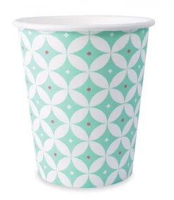 Scrapcooking Party Fête Et Anniversaire | - 8 gobelets en carton 25 cl - rosaces