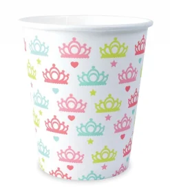 Scrapcooking Party Fête Et Anniversaire | - 8 gobelets cartonnés 25 cl - princesse