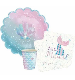Scrapcooking Party Fête Et Anniversaire | - Lot de 20 serviettes - sirène