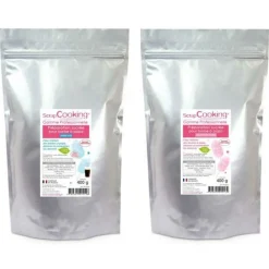 Scrapcooking Fête Et Anniversaire | - Préparation barbe à papa bleu & rose 800 g