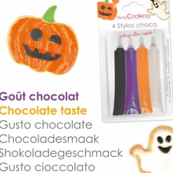Scrapcooking - 4 stylos choco halloween Outlet