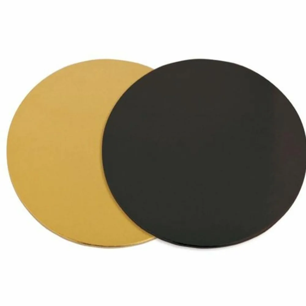 Scrapcooking - 18 supports à gâteaux ronds doré-noir ø 24 cm Clearance