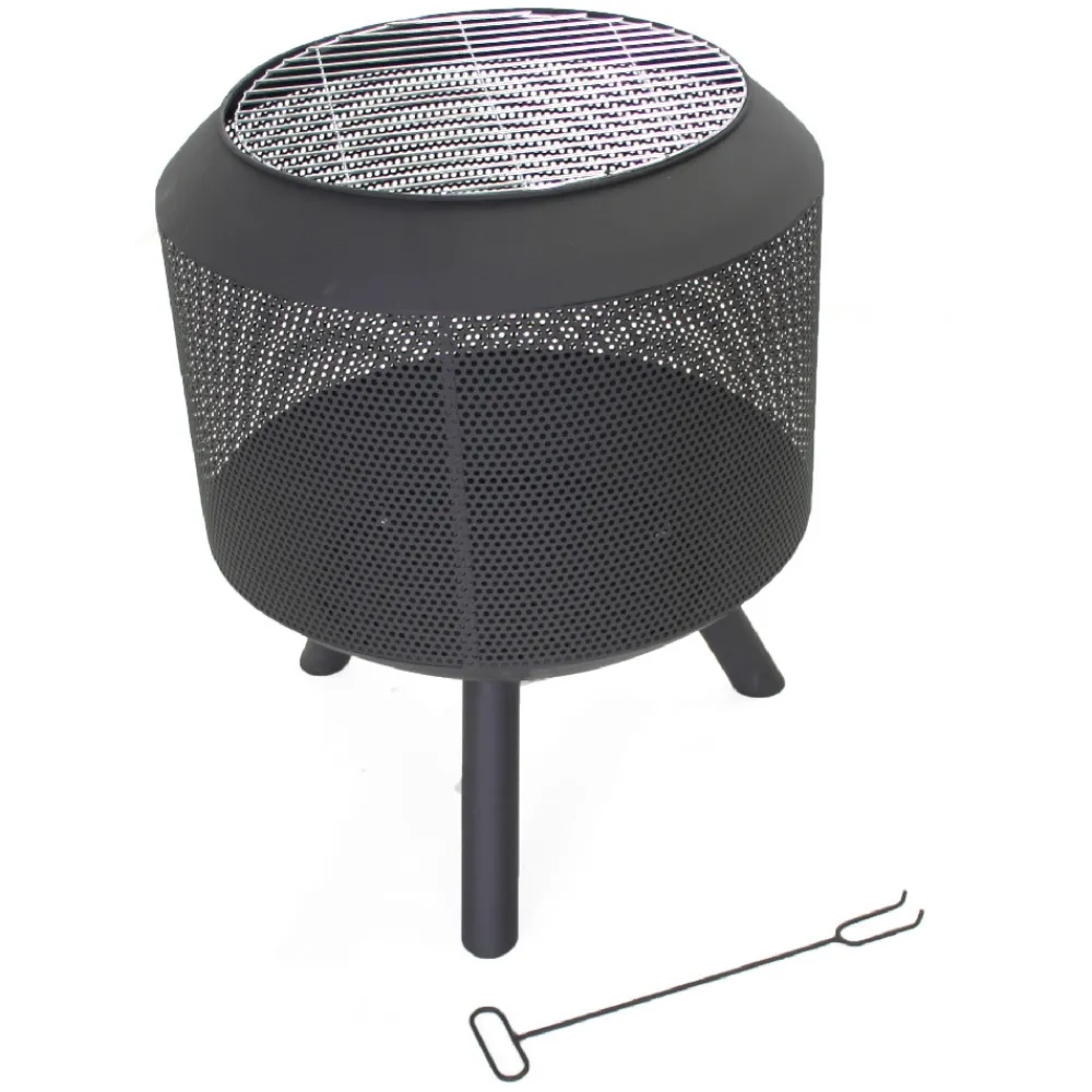 Sens-line Chauffage D’Extérieur | - Brasero drumpot - noir