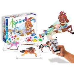 Sentosphère Peinture Et Beaux-Arts | SENTOSPHÈRE - Jeu créatif DIY Aquarellum Live Chevaux