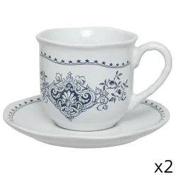 Sg Secret De Gourmet Cuisine Et Arts De La Table | - 2 tasses "little cottage" en céramique 18cl