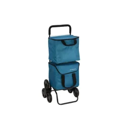 NA Cuisine Et Arts De La Table | Sidebag poussette de marché 6 roues 2x20l bleu - 8220-464