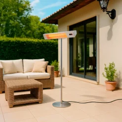 Sined Chauffage D’Extérieur | - Chauffage exterieur wifi 2000w 3 niveaux ip65 led app tuya