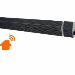 Sined Chauffage D’Extérieur | - Chauffage mural infrarouge wifi 2400w black heat 2400 wifi