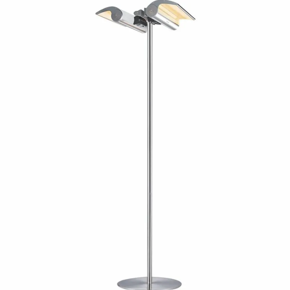 Sined Chauffage D’Extérieur | - Lampadaire avec double chauffage stufa infrarossi terra 4000