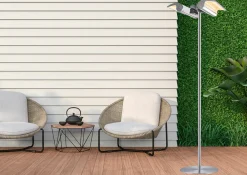 Sined Chauffage D’Extérieur | - Lampadaire avec double chauffage stufa infrarossi terra 4000