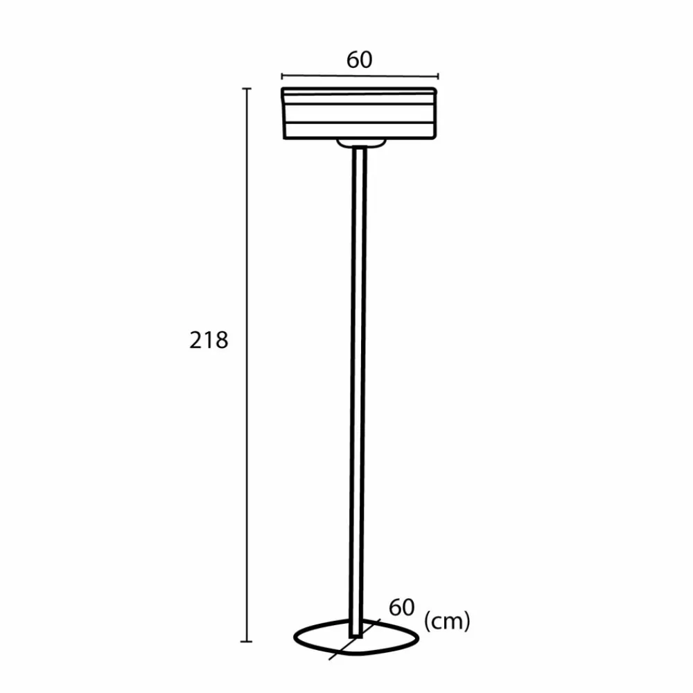 Sined Chauffage D’Extérieur | - Lampadaire avec double chauffage stufa infrarossi terra 4000
