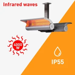 Sined Chauffage D’Extérieur | - Poêle de plafond infrarouge 4000