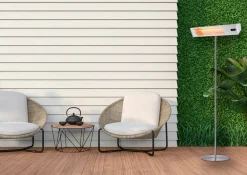 Sined Chauffage D’Extérieur | - Poêle infrarouge exterieur avec pied 2000w ira avec telecommande