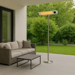Sined Chauffage D’Extérieur | - Poêle infrarouge exterieur avec pied 2000w ira avec telecommande