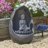 Smart Garden Bassins Et Fontaines | - Fontaine solaire bouddha autonome avec batterie