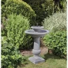 Smart Garden - Fontaine solaire bain d'oiseau 2 niveaux chatsworth Online
